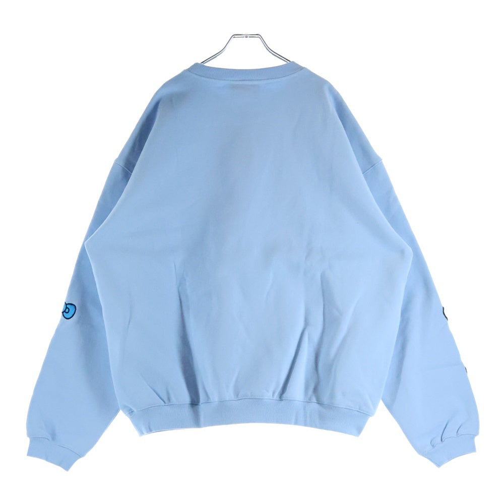 COIN PARKING DELIVERY(コインパーキングデリバリー) ×SANRIO CHARACTERS SWEAT SHIRT CPDSC-KT14 ×サンリオキャラクターズ クルーネック長袖スウェットトレーナー ブルー
