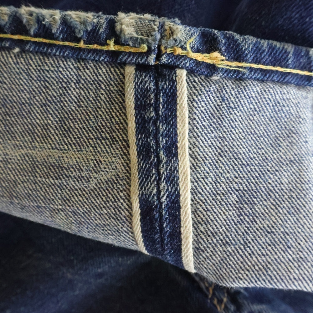 Levi's(リーバイス) 60s VINTAGE 501XX デニムパンツ ギャラ無し ビッグE 両面タブ 均等V 隠しリベット オフセット ボタン裏刻印J 足長R ヴィンテージ インディゴ