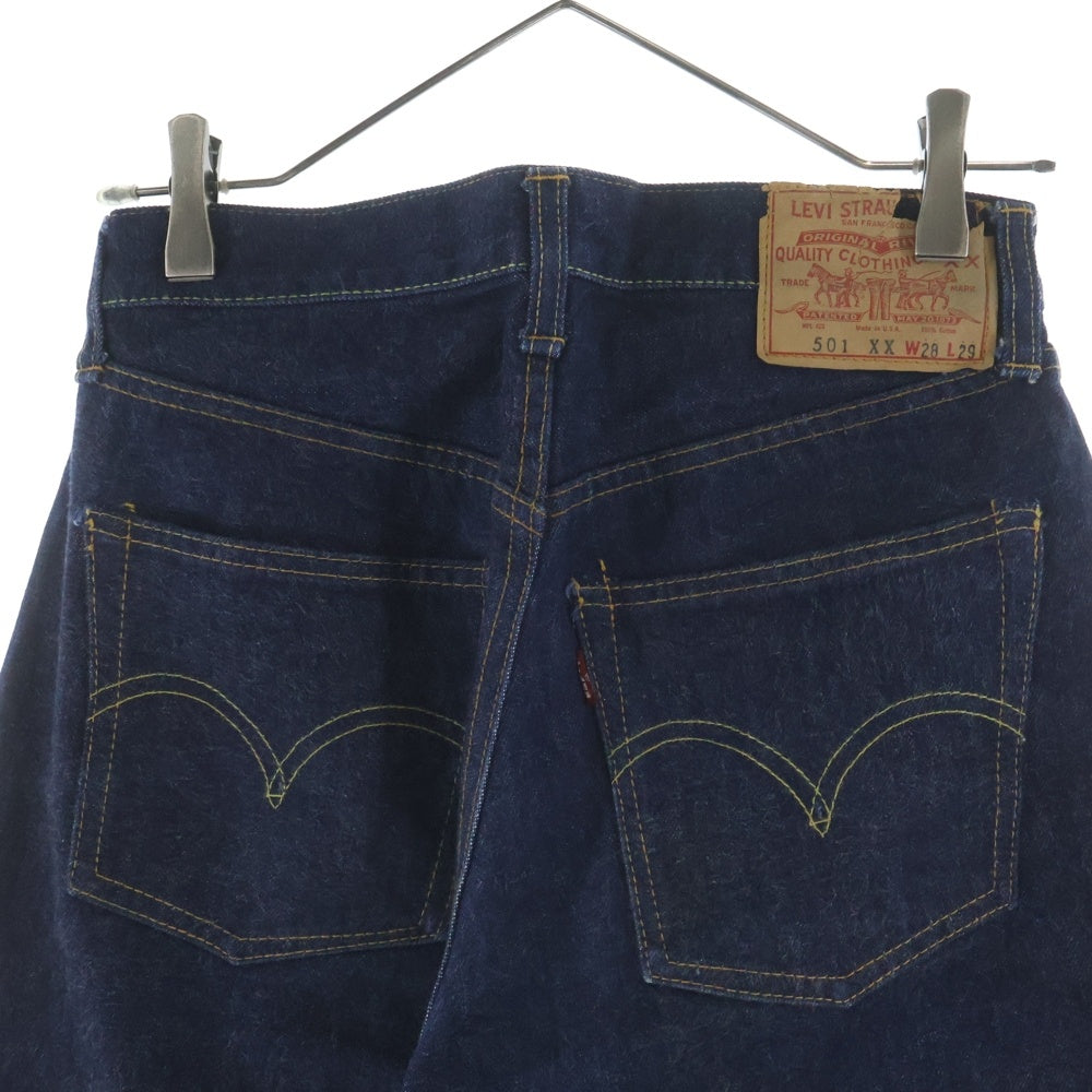 Levi's(リーバイス) 60s VINTAGE 501XX デニムパンツ 過渡期 ボタン裏刻印W 不均等V Vステッチ 裏カンヌキ 足長R デニムパンツ ヴィンテージ インディゴ