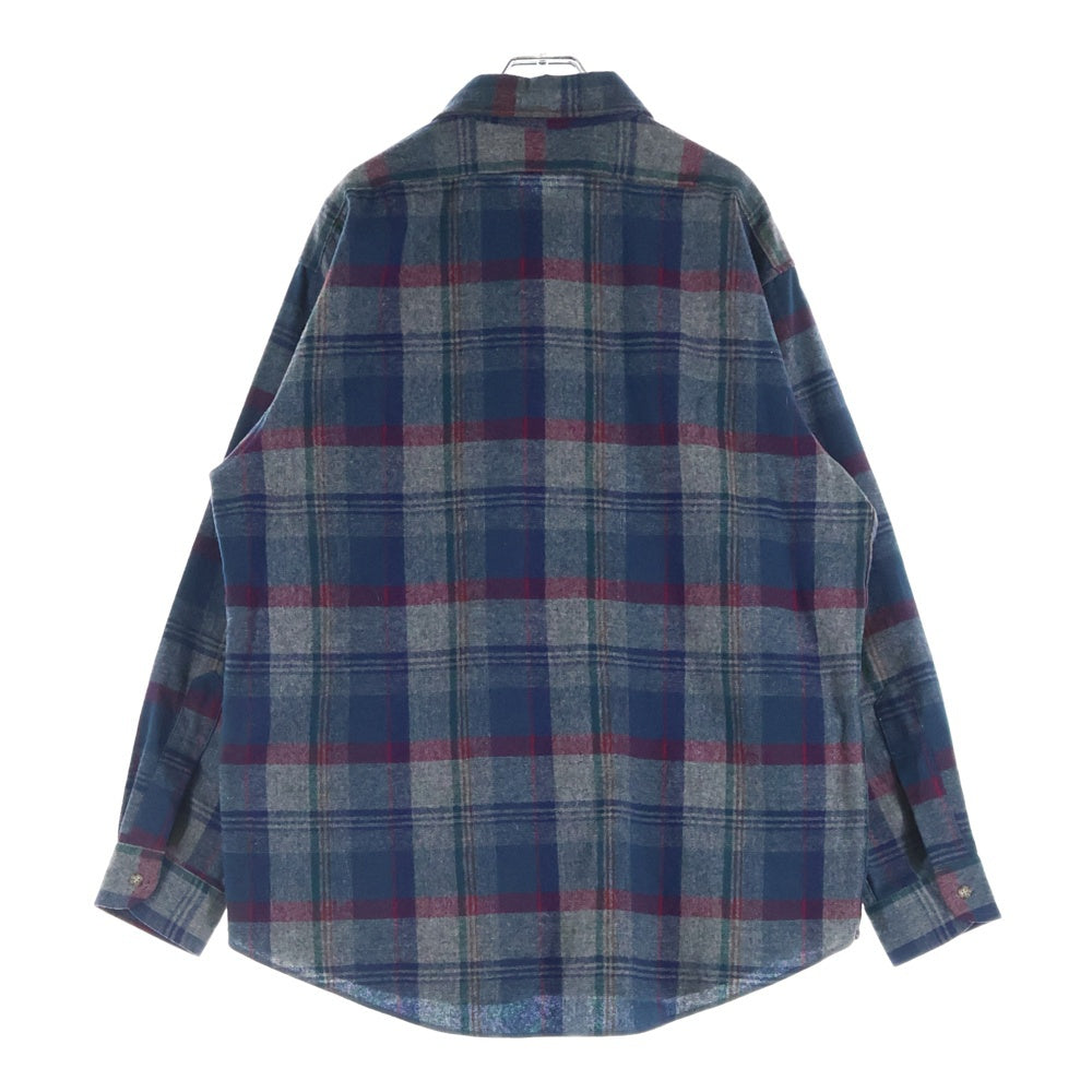 PENDLETON(ペンドルトン) 80s VINTAGE ウール ウエスタンシャツ チェック 長袖シャツ USA製 マルチカラー
