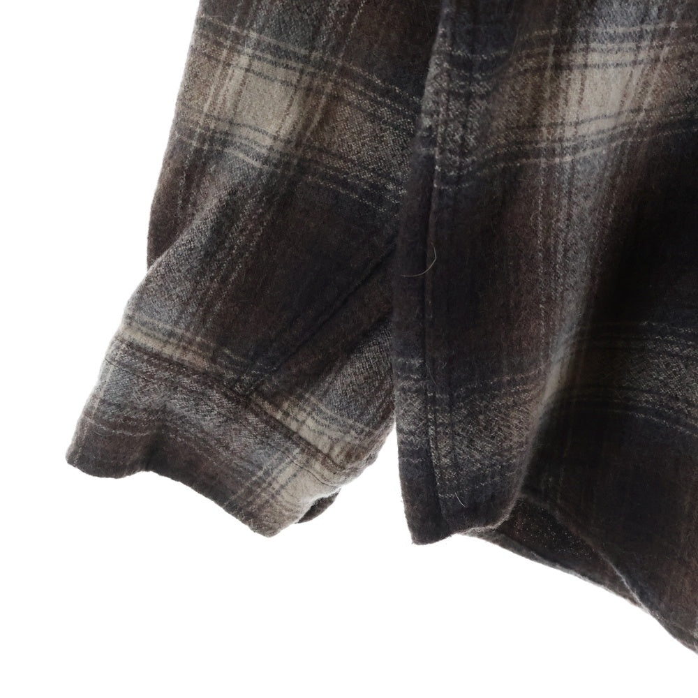 PENDLETON(ペンドルトン) VINTAGE ウール 長袖シャツ チェック ボタンダウン ブラウン×ホワイト