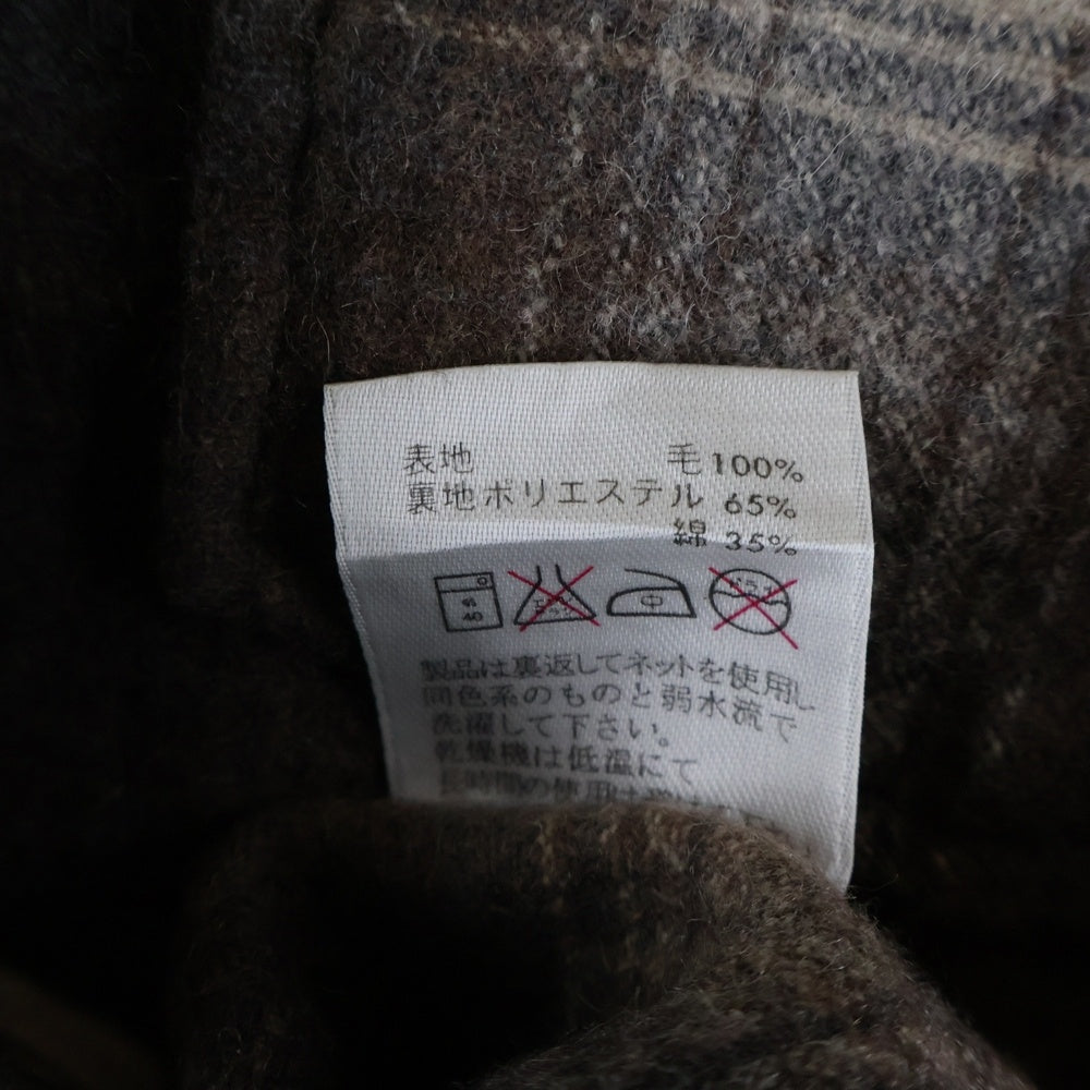 PENDLETON(ペンドルトン) VINTAGE ウール 長袖シャツ チェック ボタンダウン ブラウン×ホワイト