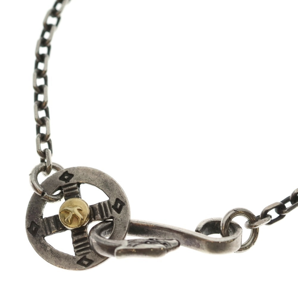 goro's(ゴローズ) メタル付きホイール 細角チェーン ネックレスチェーン シルバー/ゴールド