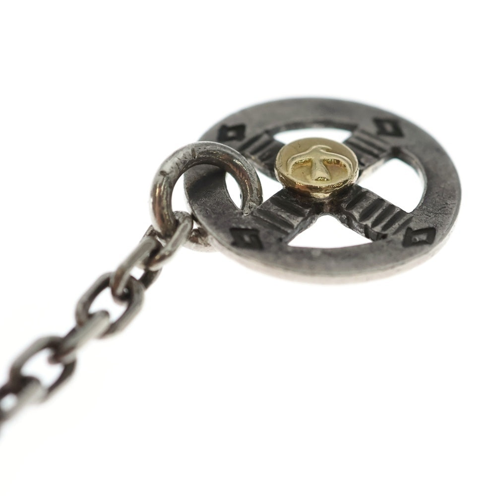 goro's(ゴローズ) メタル付きホイール 細角チェーン ネックレスチェーン シルバー/ゴールド