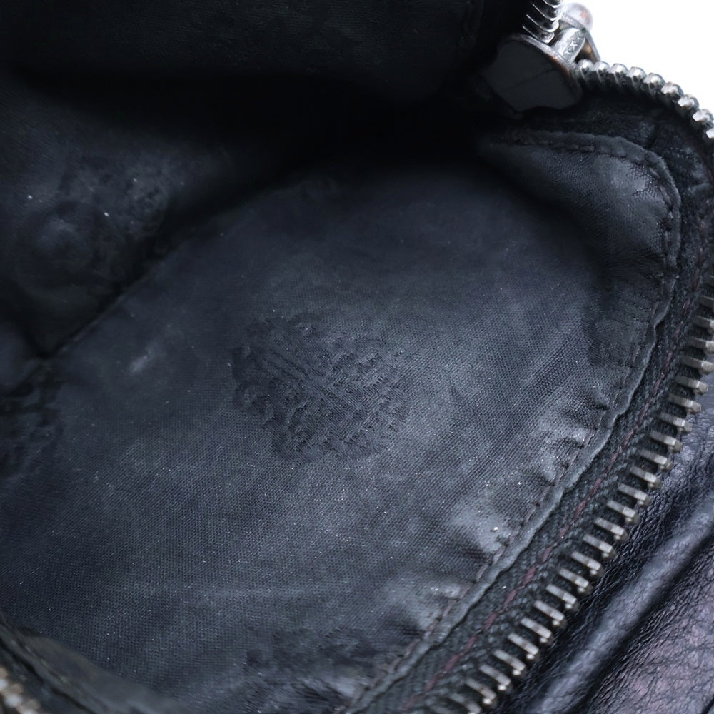 CHROME HEARTS(クロムハーツ) JOEY WALLET ジョーイ 二つ折りレザーウォレット 財布 ダガージップ ブラック