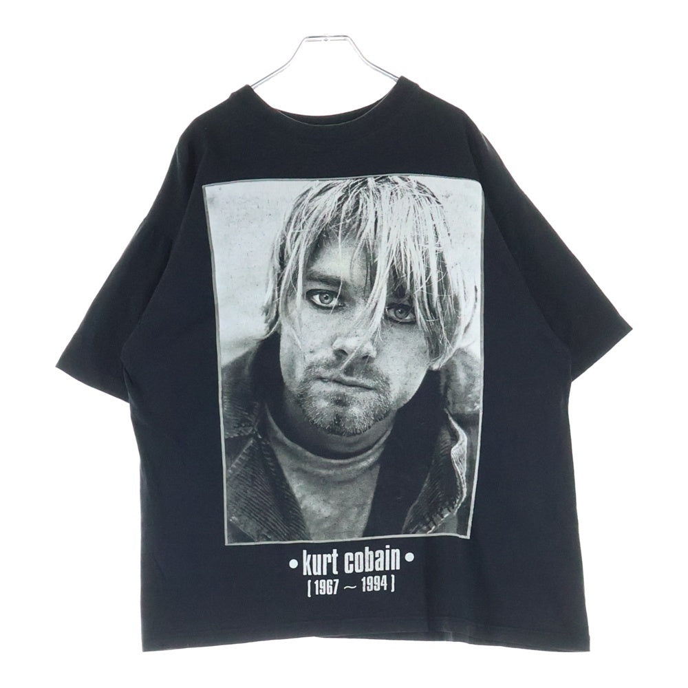 VINTAGE(ヴィンテージ) 90s NIRVANA KURT COBAIN MEMORIAL EURO ニルヴァーナ カートコバーン メモリアル Tシャツ 半袖カットソー ブラック