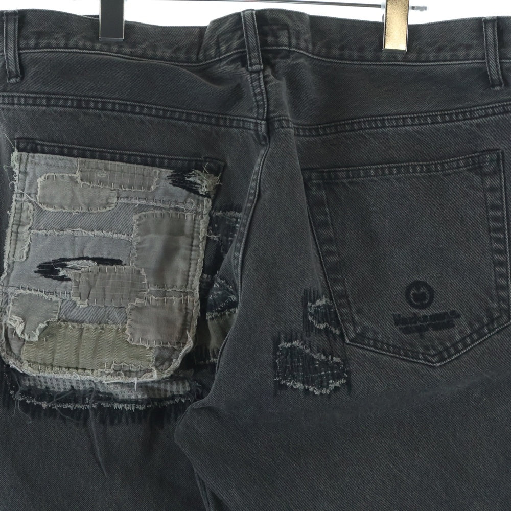 SUPREME(シュプリーム) 23AW ×Blackmeans Mended Loose Fit Jean ブラックミーンズ メンド ルース フィット ジーンズ デニムパンツ ブラック
