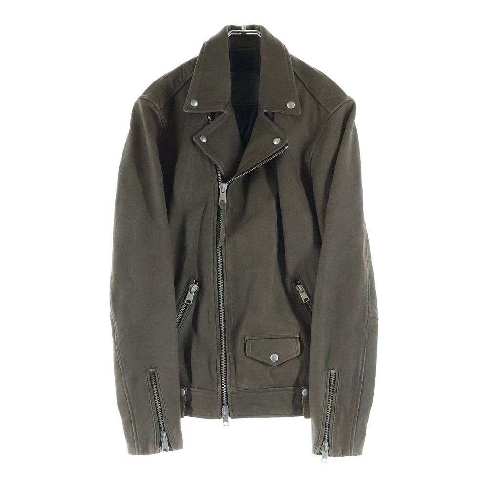 NO BRAND ノーブランド ALL SAINTS BRADFORD MILO BIKER ML025N マイロ レザーバイカージャケット ブラウン NO BRAND(ノーブランド) ALL SAINTS BRADFORD MILO BIKER ML025N