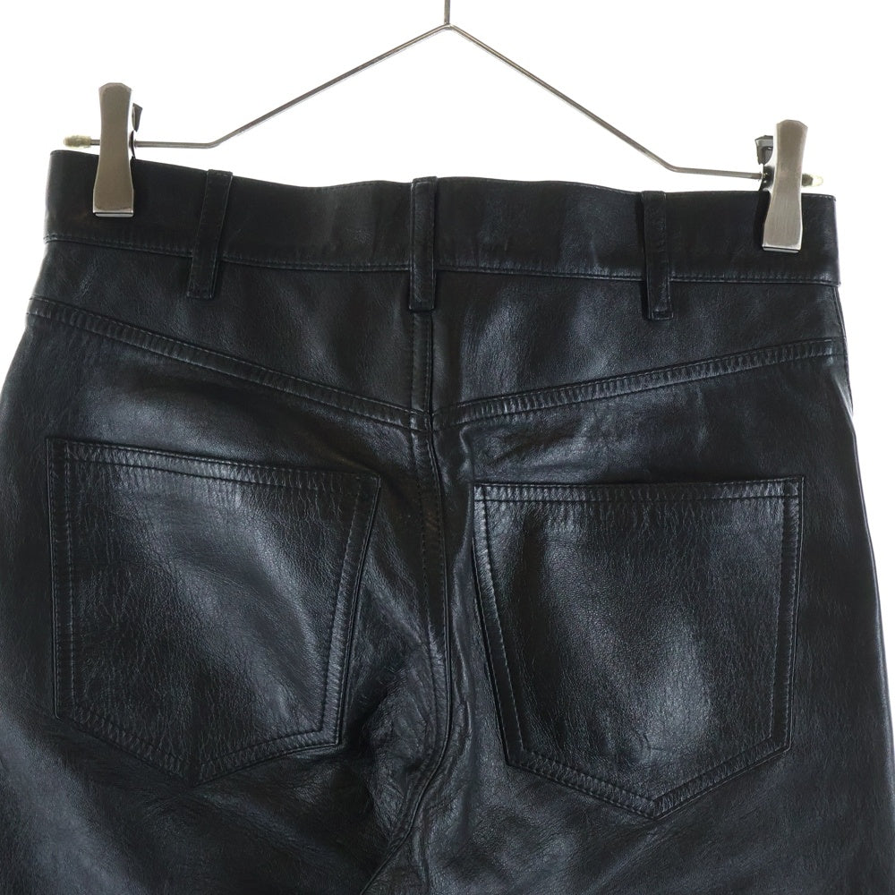 CELINE(セリーヌ) Lamb Leather Pants ラムレザーパンツ レザー ブラック 2G327280D
