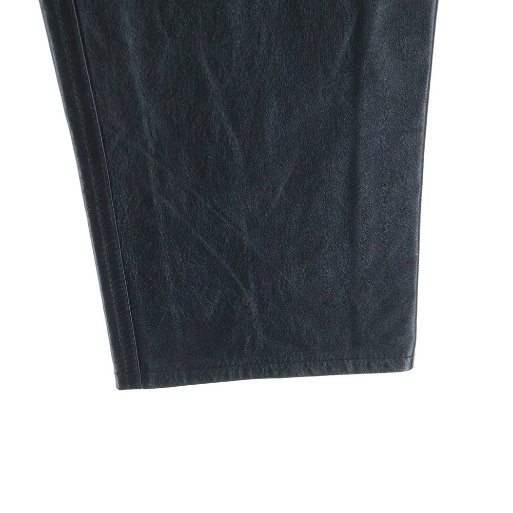 CELINE(セリーヌ) Lamb Leather Pants ラムレザーパンツ レザー ブラック 2G327280D