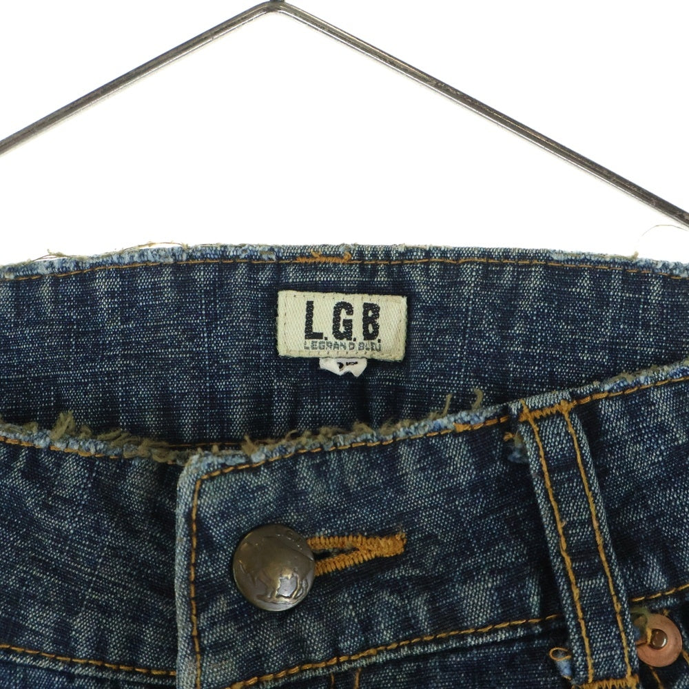 L.G.B.(ルグランブルー) 00s Y2K Side Line Bell bottom Flare Denim サイドライン フレアデニム ジーンズ インディゴ F 0088M