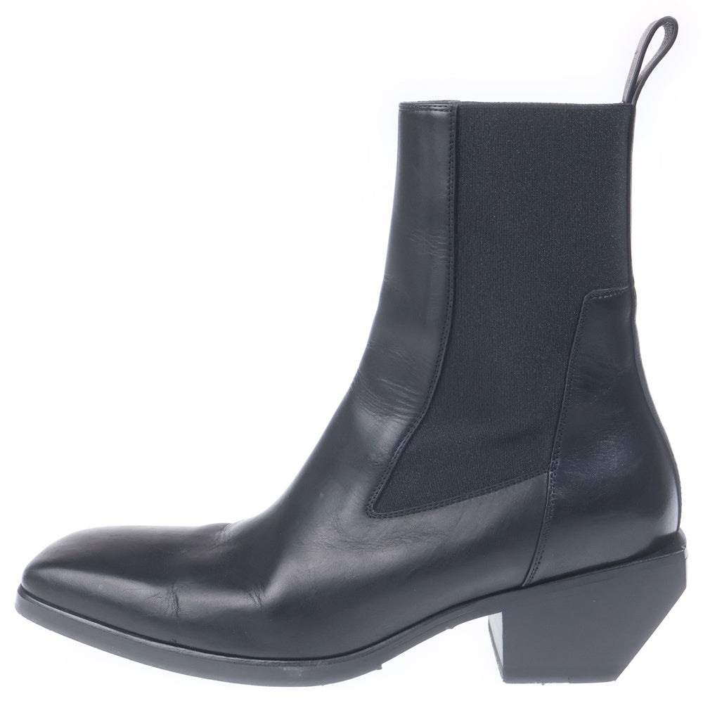 Rick Owens(リックオウエンス) 25AW Concordians Heeled Sliver Chelsea Boots コンコルディアンズ ヒール シルバーブーツ ブラック RU02D6820