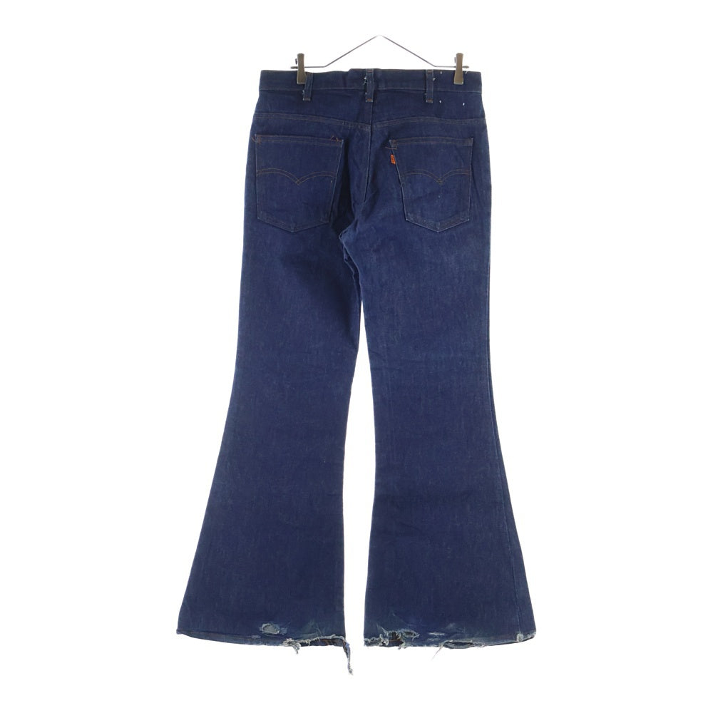 Levi's(リーバイス) 80s VINTAGE 684 ビッグベルジーンズ デニムパンツ オレンジタブ スモールe ブルー