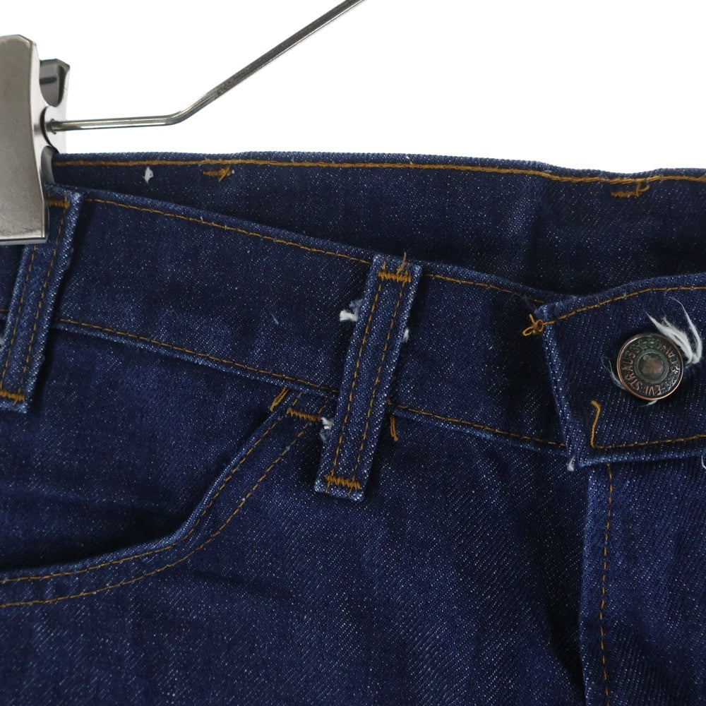 Levi's(リーバイス) 80s VINTAGE 684 ビッグベルジーンズ デニムパンツ オレンジタブ スモールe ブルー