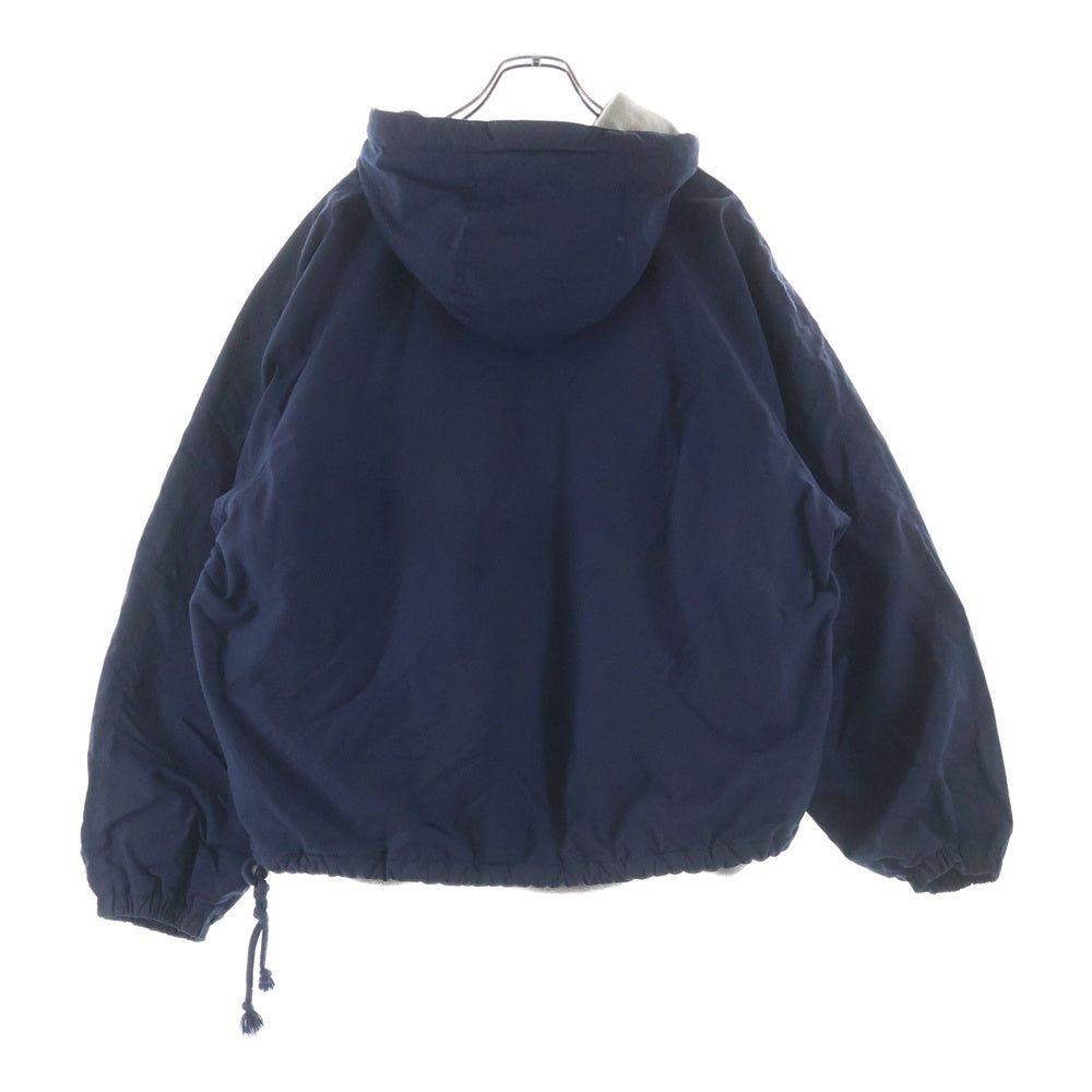 A BATHING APE(アベイシングエイプ) 90-00s 初期 アノラック ハーフジッププルオーバー フーディ パーカー ブルー