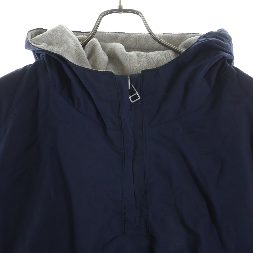 A BATHING APE(アベイシングエイプ) 90-00s 初期 アノラック ハーフジッププルオーバー フーディ パーカー ブルー