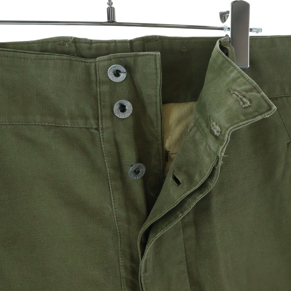 VINTAGE(ヴィンテージ) 50S VINTAGE FRENCH ARMY M47 MILITARY PANT HB フランス軍 M47 前期 メタルボタン カーゴパンツ カーキ