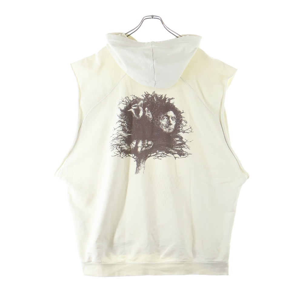 RAF SIMONS(ラフシモンズ) 04SS Archive 宗教機 ノースリーブプルオーバーパーカー フーディ ホワイト