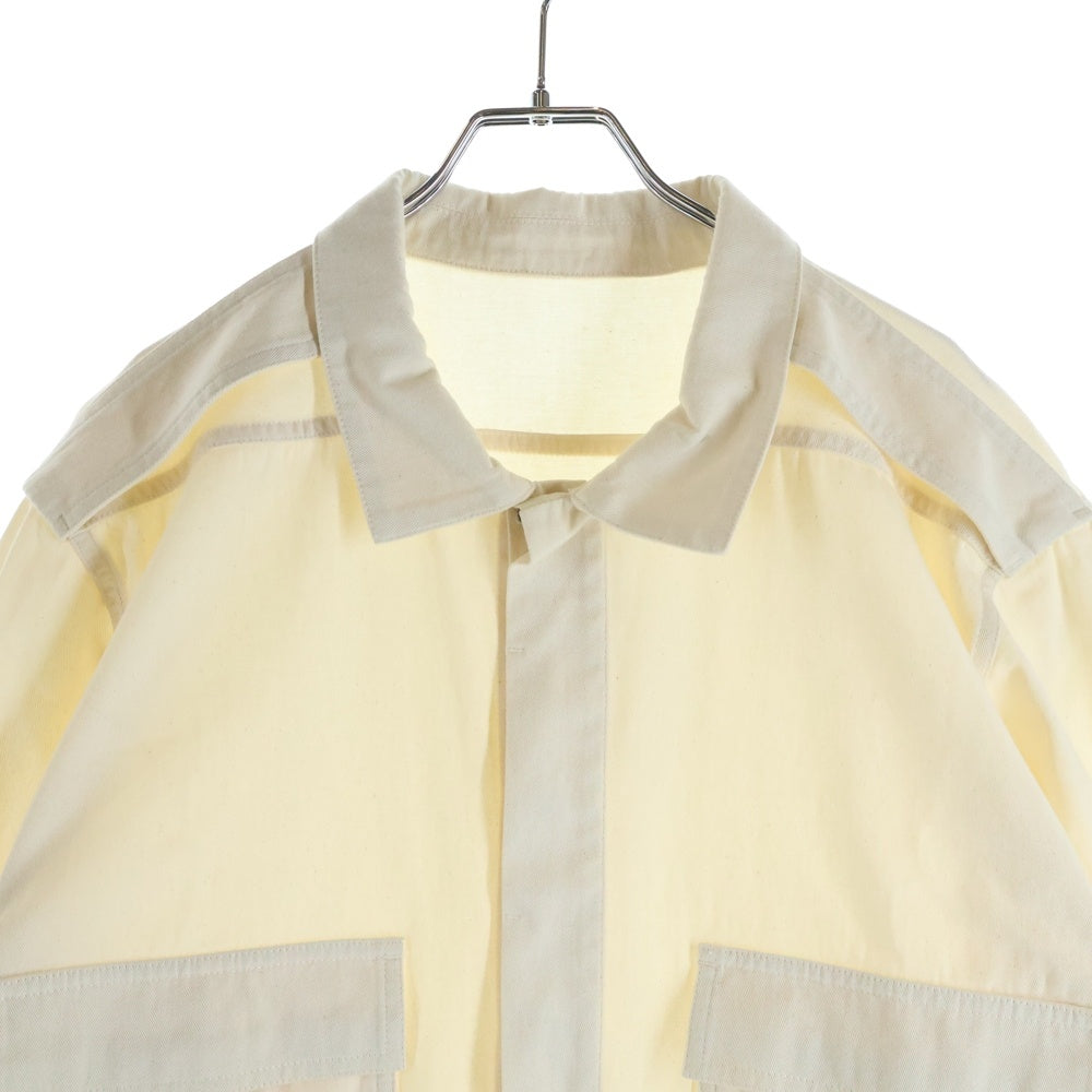 Rick Owens(リックオウエンス) 22SS FOGACHINE FIELD SHIRT フィールドシャツ シャツジャケット ホワイト RU01B1295-DL
