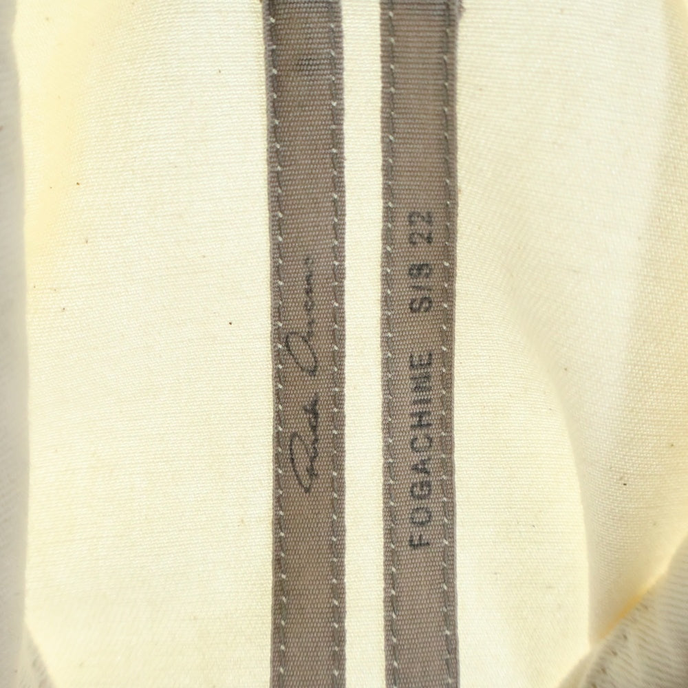 Rick Owens(リックオウエンス) 22SS FOGACHINE FIELD SHIRT フィールドシャツ シャツジャケット ホワイト RU01B1295-DL