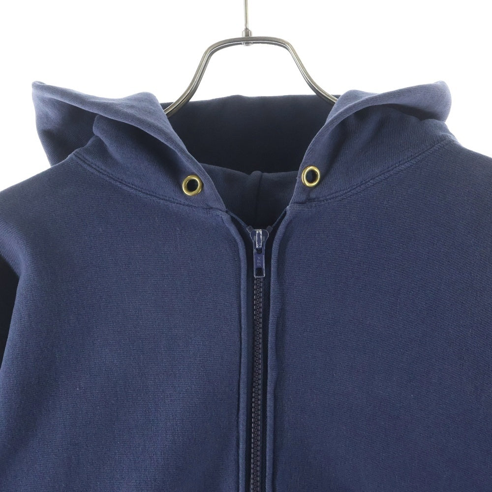 CHAMPION(チャンピオン) 90s VINTAGE REVERSE WEAVE ZIP UP HOODE ヴィンテージ リバース ウィーブ 目無し ジップアップ プルオーバーパーカー フーディ ネイビー