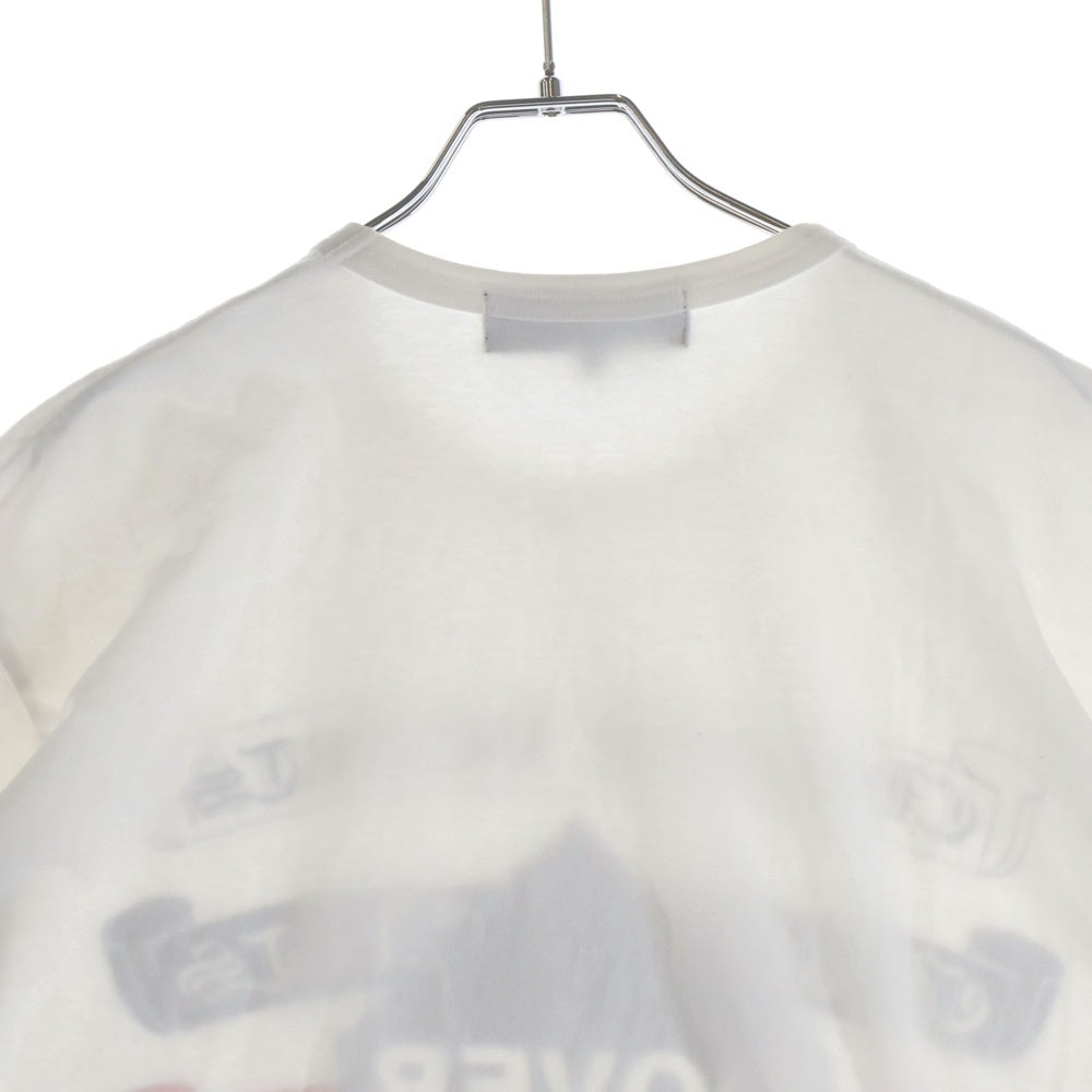CHROME HEARTS(クロムハーツ) 12SS × COMME des GARCONS DSM別注 Scroll Label Logo Tee ZI-T001 ×コムデギャルソン コラボ スクロールロゴプリント 半袖Tシャツ ホワイト