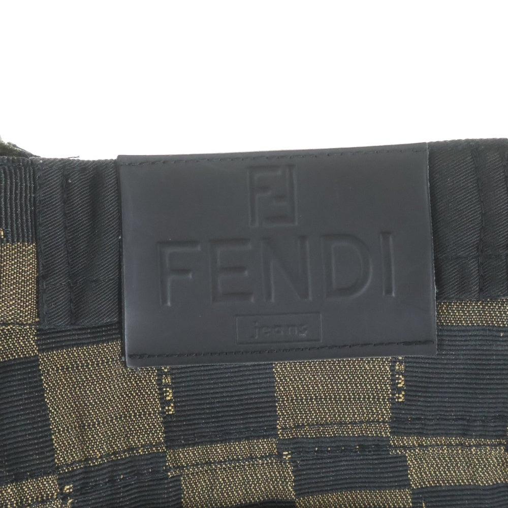 FENDI(フェンディ) 90-00s FENDI JEANS 総柄 ロングパンツ イタリア製 イエロー×ブラック 01.550130 レディース