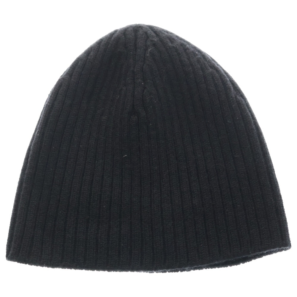 PRADA SPORT(プラダ スポーツ) リブ編み ニット帽 ビーニー ブラック
