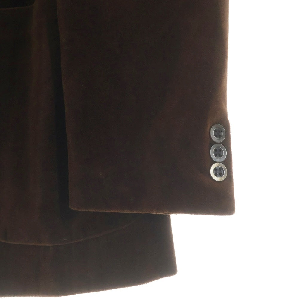 YVES SAINT LAURENT(イヴサンローラン) 80s Corduroy 2B Tailored Jacket コーデュロイ テーラードジャケット フランス製 ブラウン