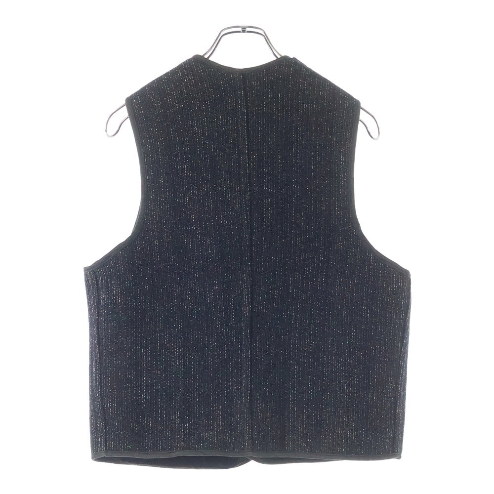 Brown's BEACH(ブラウンズビーチ) 40s VEST ボタン刻印BROWN'S BEACH CLOTH 4ポケット ごま塩 三角タグ スナップボタン ブラック