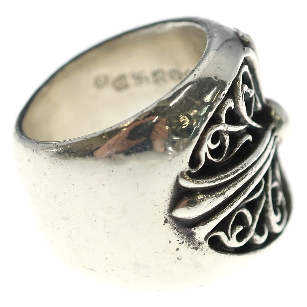 CHROME HEARTS(クロムハーツ) CLASSIC OVAL クラシックオーバルクロス リング シルバー BCA340 ギャラ付き