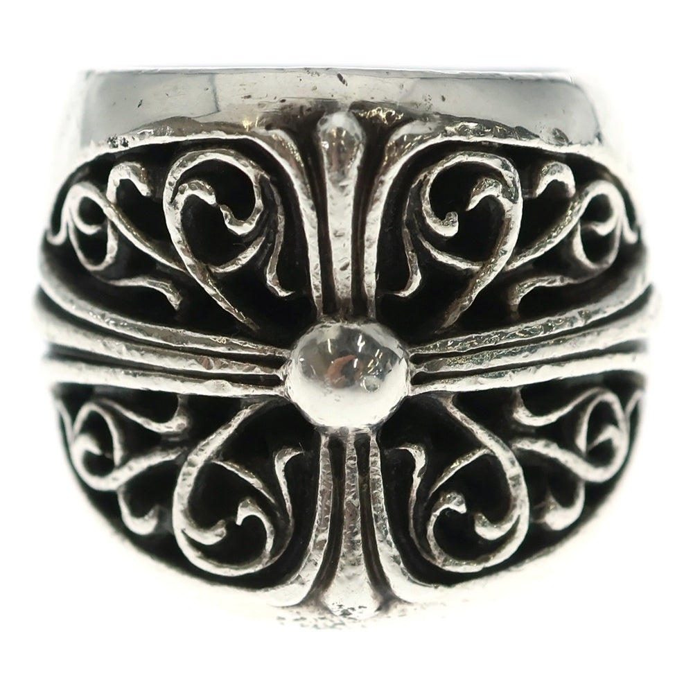CHROME HEARTS(クロムハーツ) CLASSIC OVAL クラシックオーバルクロス リング シルバー BCA340 ギャラ付き