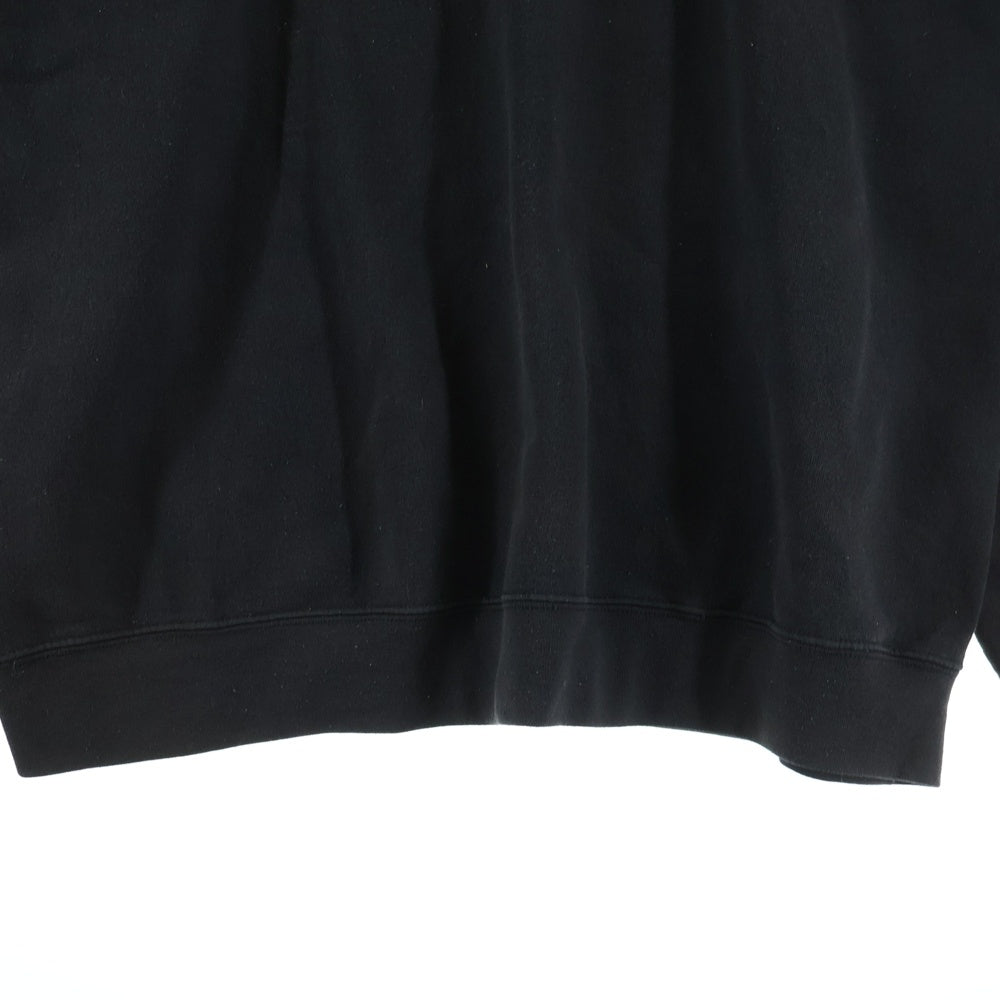 CHAMPION(チャンピオン) ダメージ加工 フェード スウェット ロングスリーブ 長袖 ブラック