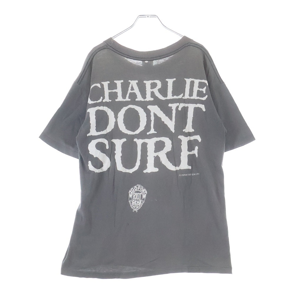 VINTAGE(ヴィンテージ) 90s Charles Manson チャールズ マンソン 両面プリント 半袖Tシャツ カットソー ブラック
