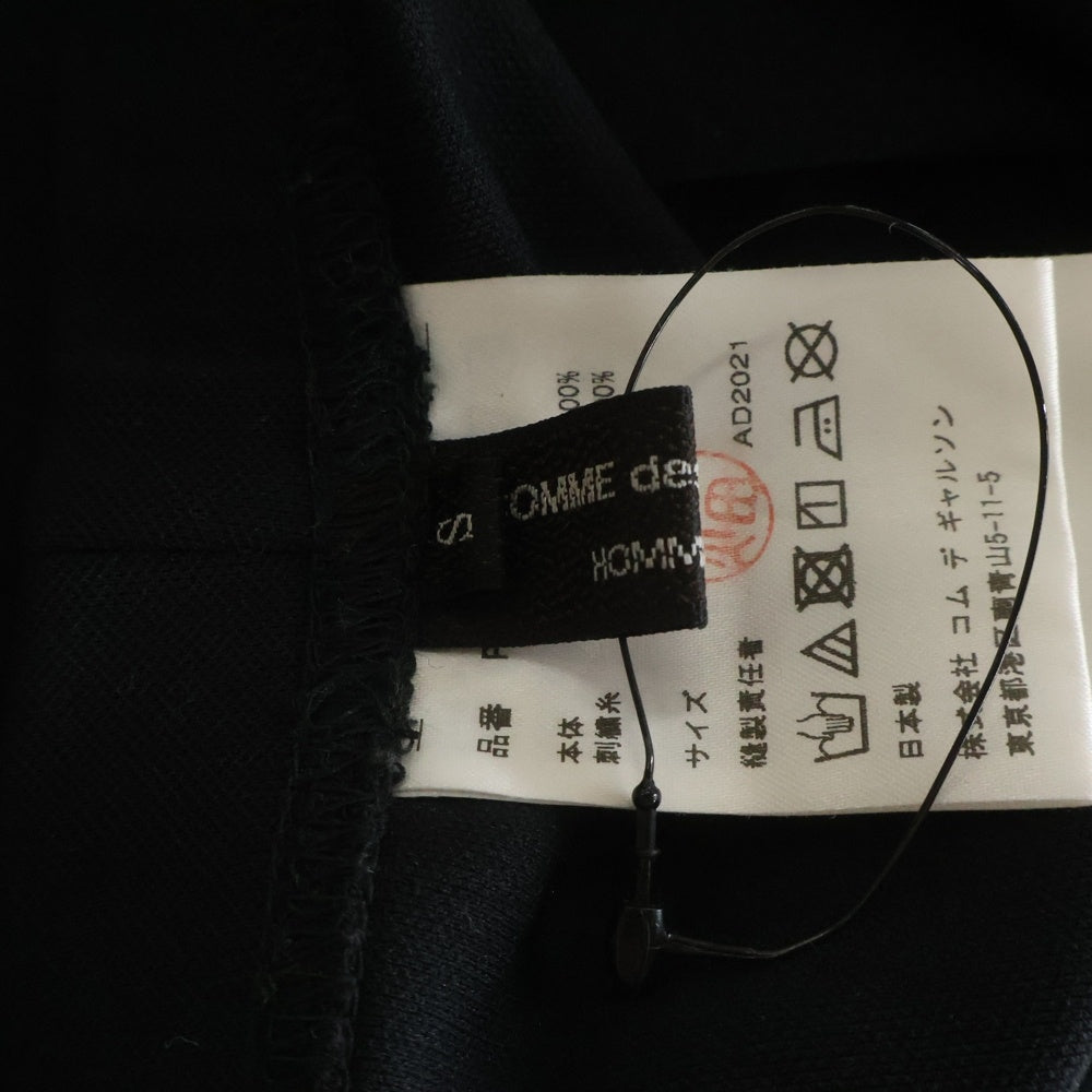 COMME des GARCONS HOMME PLUS(コムデギャルソンオムプリュス) 22SS 花の存在期 花刺繍 レギンス パンツ ポリエステル ブラック PI-T035