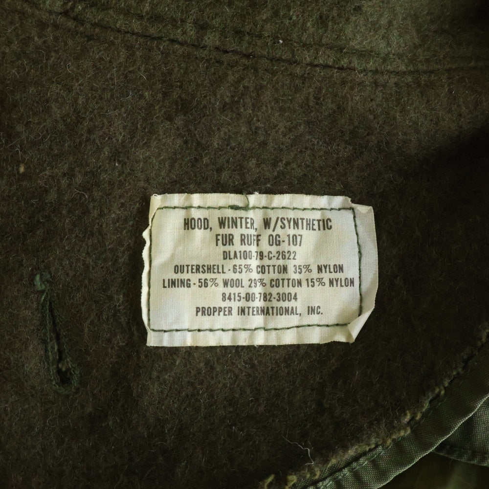 MILITARY(ミリタリー) 60s VINTAGE U.S.ARMY M-65 Field Parka フィッシュテールパーカ モッズコート ライナー フード カーキ 8415-782-2882