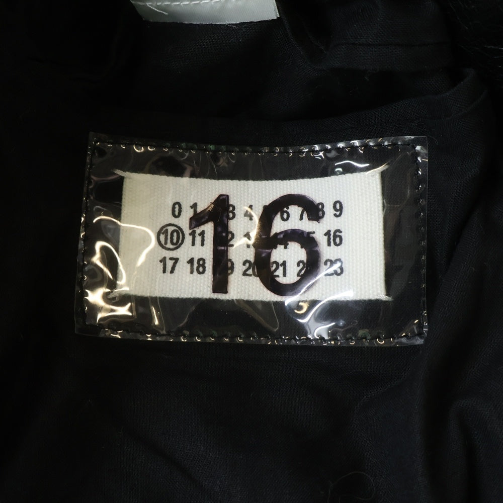 Maison Martin Margiela(メゾンマルタンマルジェラ) ここのえ期 バーニーズ別注 5 Zip Raiders Jacket 八の字 レザーライダースジャケット ブラックジップ ビニールタグ ブラック 30AM17009796
