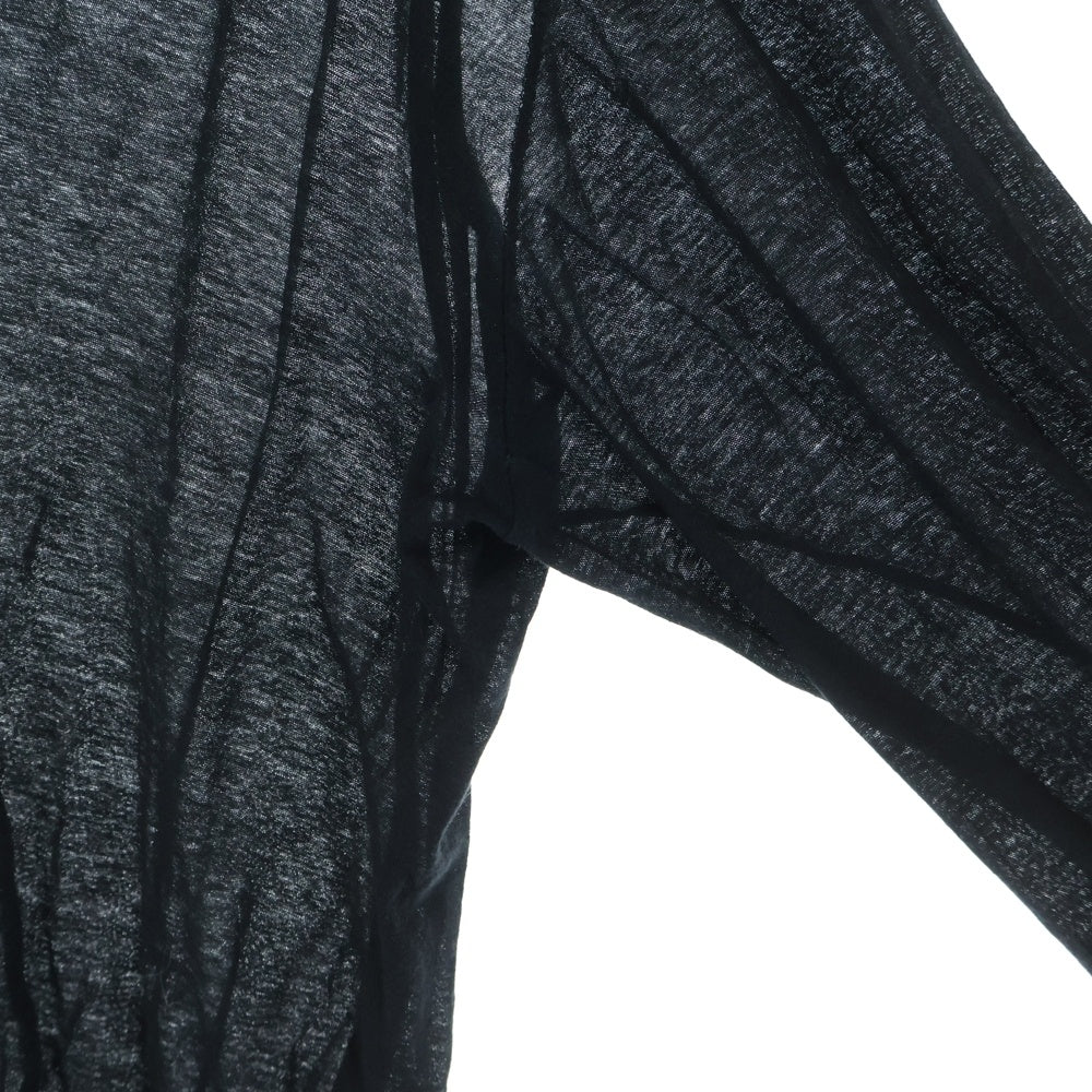 Rick Owens(リックオウエンス) 22SS DOUBLE MADE IN ITALY イタリア製 L/S レイヤード ロングスリーブ 長袖Tシャツ カットソー ブラック