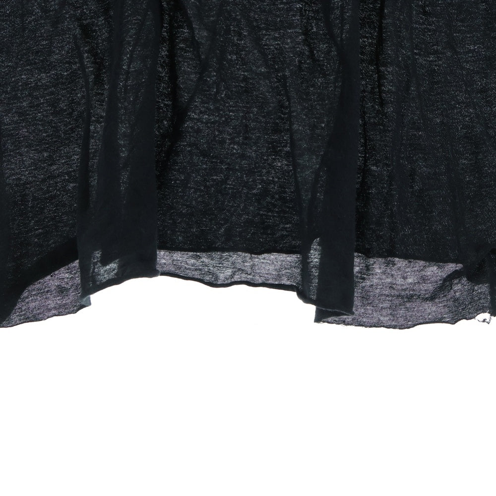 Rick Owens(リックオウエンス) 22SS DOUBLE MADE IN ITALY イタリア製 L/S レイヤード ロングスリーブ 長袖Tシャツ カットソー ブラック