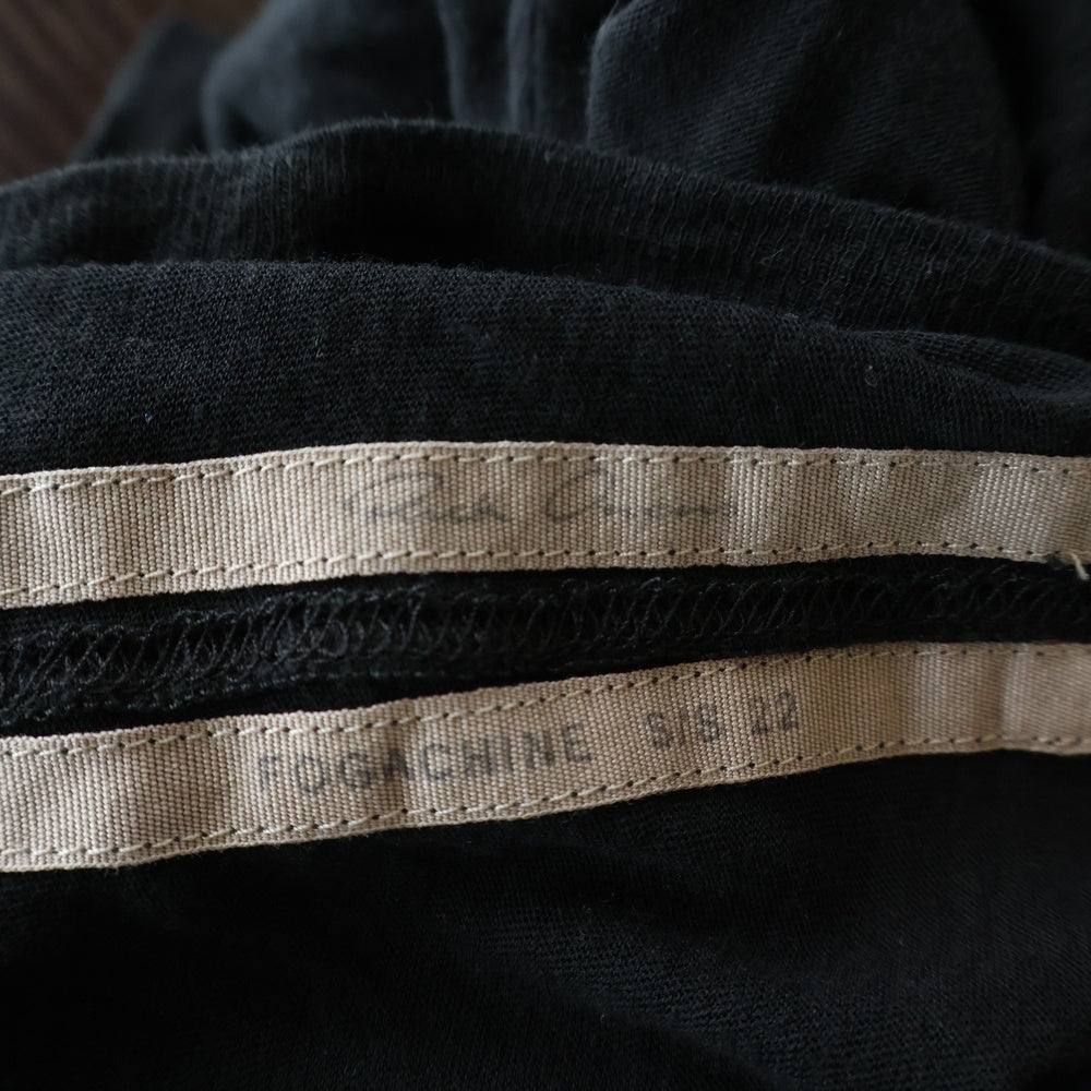 Rick Owens(リックオウエンス) 22SS DOUBLE MADE IN ITALY イタリア製 L/S レイヤード ロングスリーブ 長袖Tシャツ カットソー ブラック