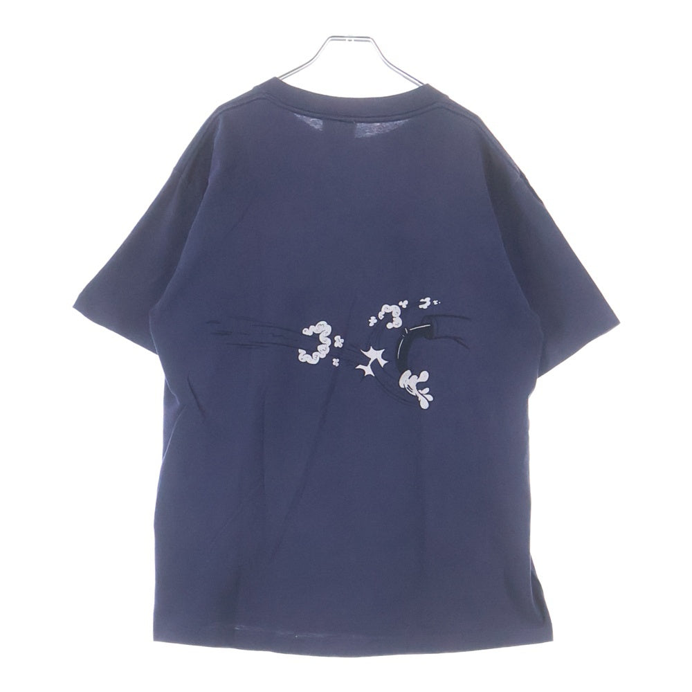 VINTAGE(ヴィンテージ) NERVOUS RECORDS NEW YORK ナーヴァス レコーズ ニューヨーク アニメ 半袖Tシャツ カットソー ネイビー