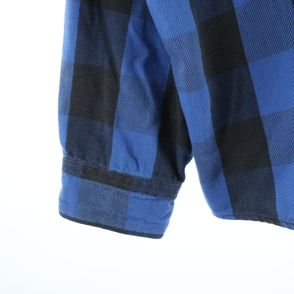 VINTAGE(ヴィンテージ) 70s FROSTPROOF MADE IN USA フロストプルーフ USA製 ヘヴィーネルシャツ ブロックチェックシャツ長袖シャツ ブラック/ブルー
