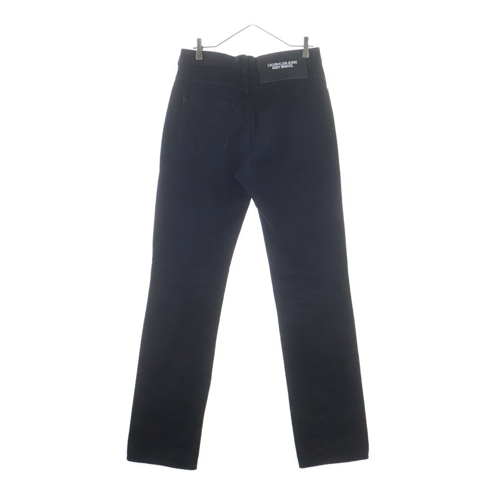 Calvin Klein(カルバンクライン) 205W39NYC 18SS ×Andy Warhol green disaster 10 times 82MDPE21 ペイントデザイン デニムパンツ ブラック