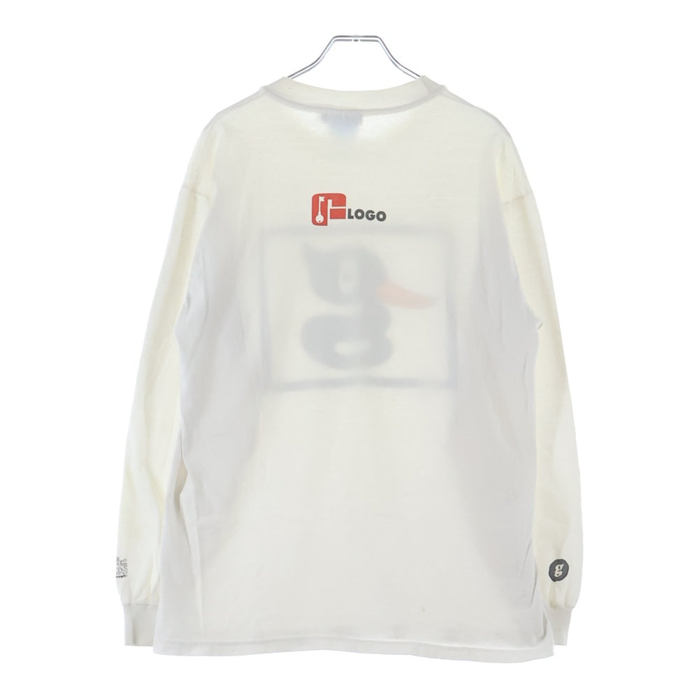 GOODENOUGH(グッドイナフ) 90s 初期 アヒルプリント L/S ロングスリーブ 長袖Tシャツ カットソー ホワイト