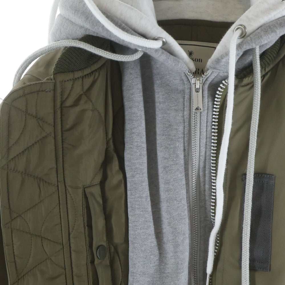 MAISON MIHARAYASUHIRO(メゾンミハラヤスヒロ) TRIPLE LAYERED BOMBER JACKET K15BL331 トリプルレイヤードボンバージャケット カーキ