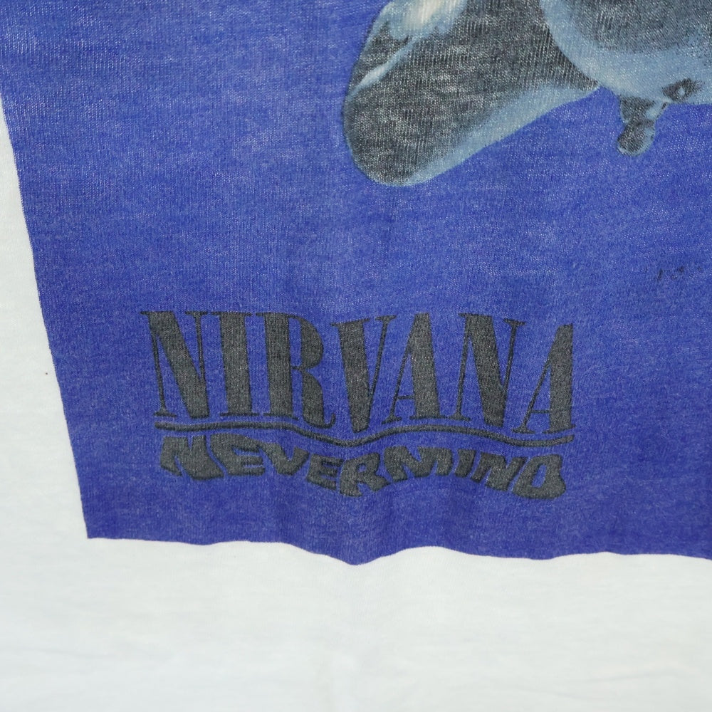VINTAGE(ヴィンテージ) 00s NIRVANA NEVERMIND Y2K ニルヴァーナ ネヴァーマインド バンド 半袖Tシャツ カットソー ホワイト