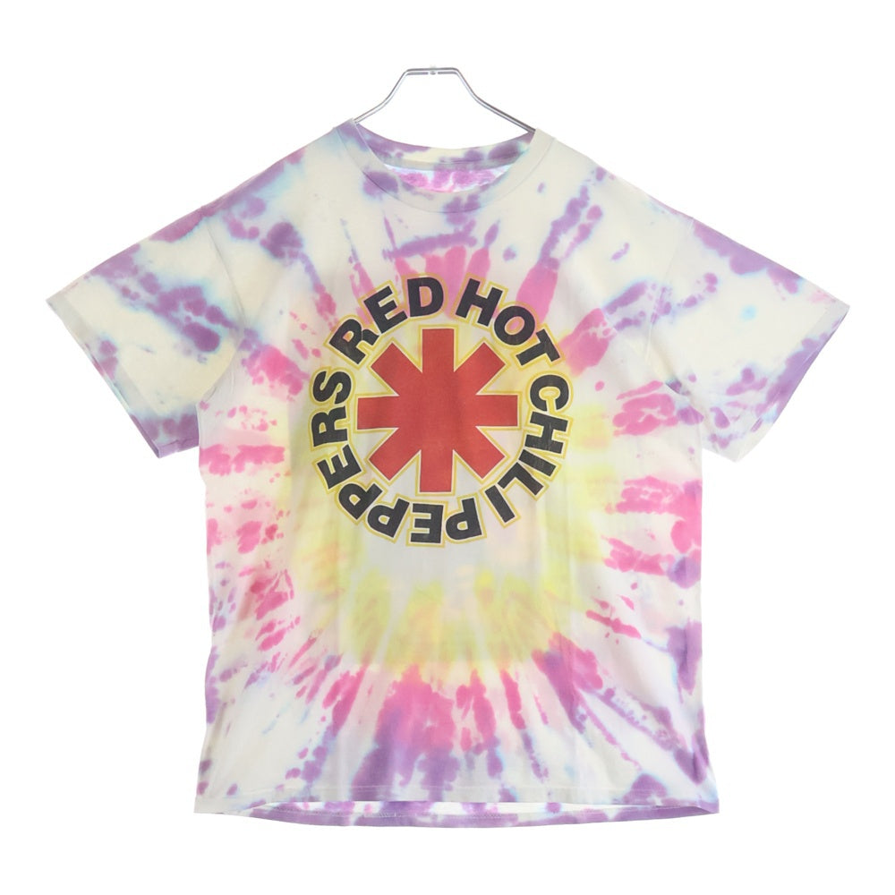 VINTAGE(ヴィンテージ) 00s RED HOT CHILI PEPPERS LOGO レッドホットチリペッパー ロゴプリント タイダイ 両面プリント 半袖Tシャツ カットソー マルチカラー