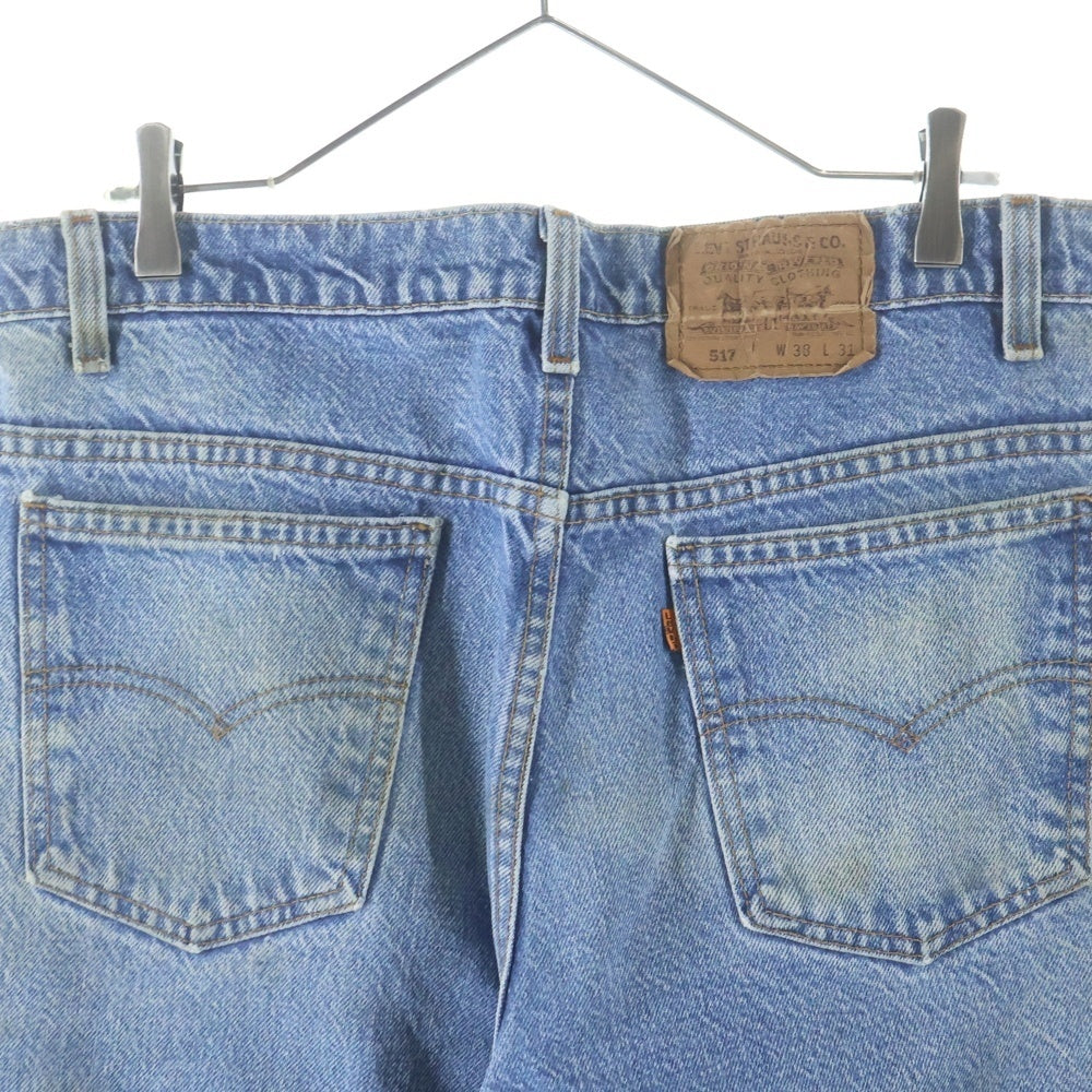 Levi's(リーバイス) 90s VINTAGE 517 ブーツカットデニム ジーンズ オレンジタブ ボタン裏刻印554 USA製 ジップフライ インディゴ