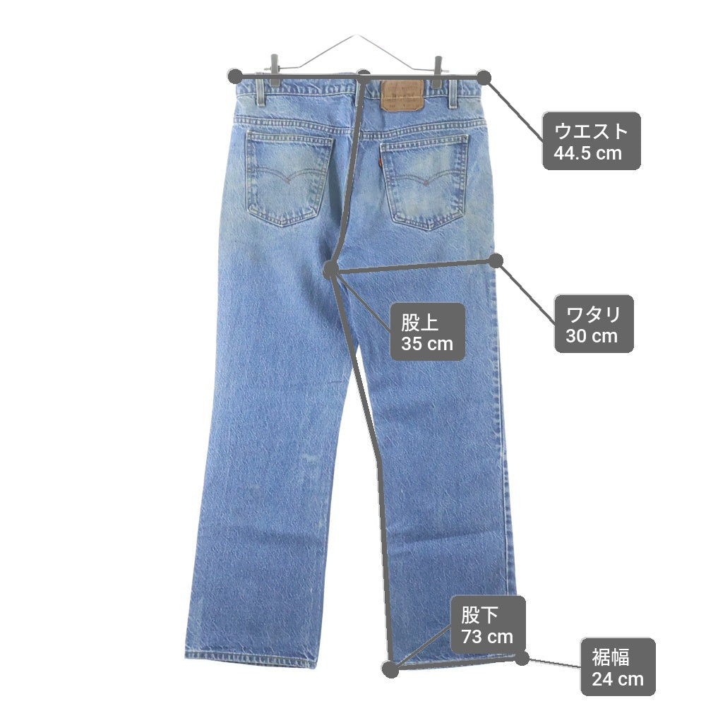 Levi's(リーバイス) 90s VINTAGE 517 ブーツカットデニム ジーンズ オレンジタブ ボタン裏刻印554 USA製 ジップフライ インディゴ
