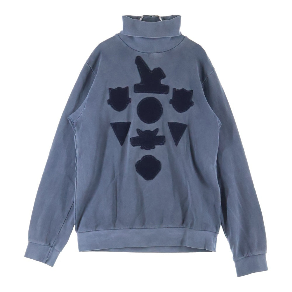 RAF SIMONS(ラフシモンズ) 04AW WAVES期 Patchwork Hi-Neck Sweat パッチワーク ハイネック スウェット サンプル グレー